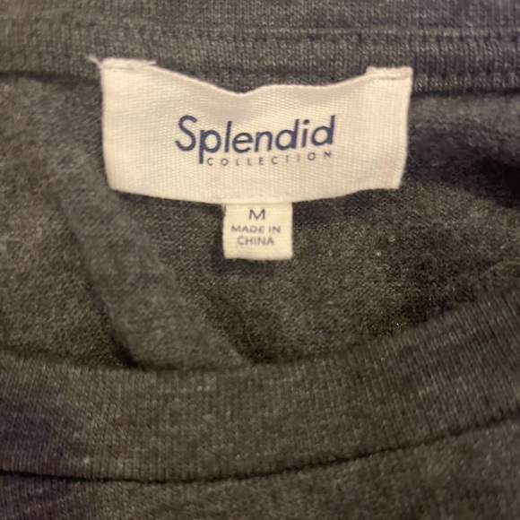 Splendid W’s Amour Sweatshirt Heather Charcoal in Size Medium - Picture 7 of 10
